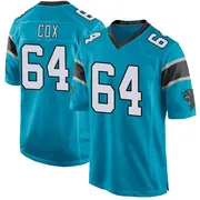 Youth Nike Carolina Panthers Bryan Cox Blue Alternate Jersey - Game