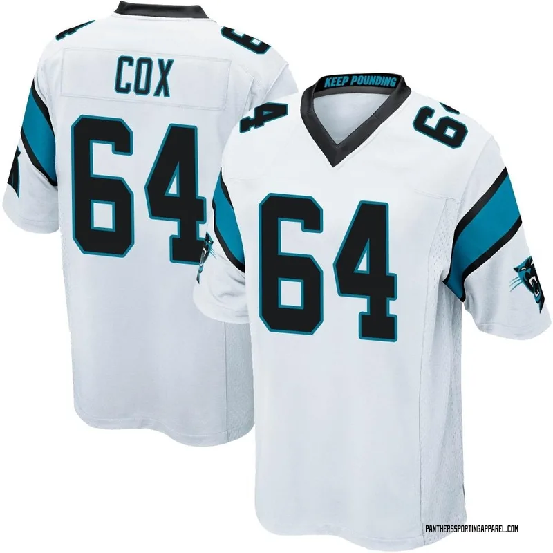 Youth Nike Carolina Panthers Bryan Cox White Jersey - Game