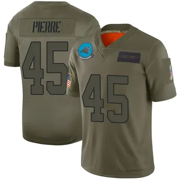 Youth Nike Carolina Panthers Bryce Pierre Camo 2019 Salute to Service Jersey - Limited