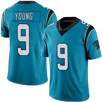 Youth Nike Carolina Panthers Bryce Young Blue Alternate Vapor Untouchable Jersey - Limited