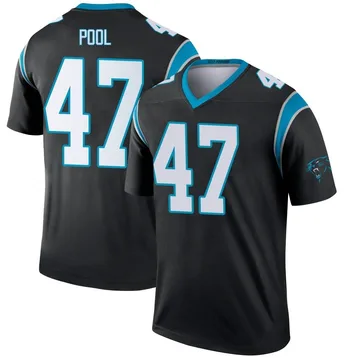 Youth Nike Carolina Panthers Bumper Pool Black Jersey - Legend