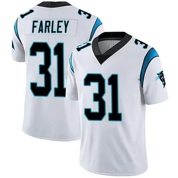 Youth Nike Carolina Panthers Caleb Farley White Vapor Untouchable Jersey - Limited