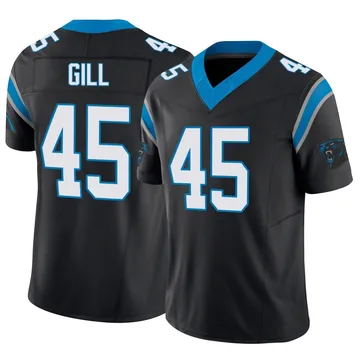 Youth Nike Carolina Panthers Cam Gill Black Vapor F.U.S.E. Jersey - Limited
