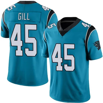 Youth Nike Carolina Panthers Cam Gill Blue Alternate Vapor Untouchable Jersey - Limited