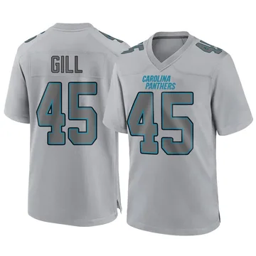 Youth Nike Carolina Panthers Cam Gill Gray Atmosphere Fashion Jersey - Game