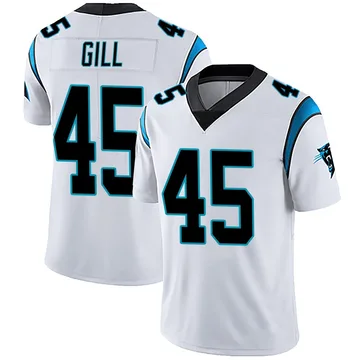 Youth Nike Carolina Panthers Cam Gill White Vapor Untouchable Jersey - Limited