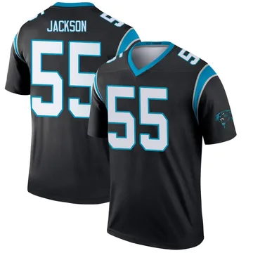 Youth Nike Carolina Panthers Cam Jackson Black Jersey - Legend