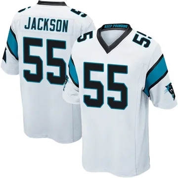 Youth Nike Carolina Panthers Cam Jackson White Jersey - Game