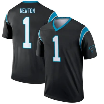 Youth Nike Carolina Panthers Cam Newton Black Jersey - Legend