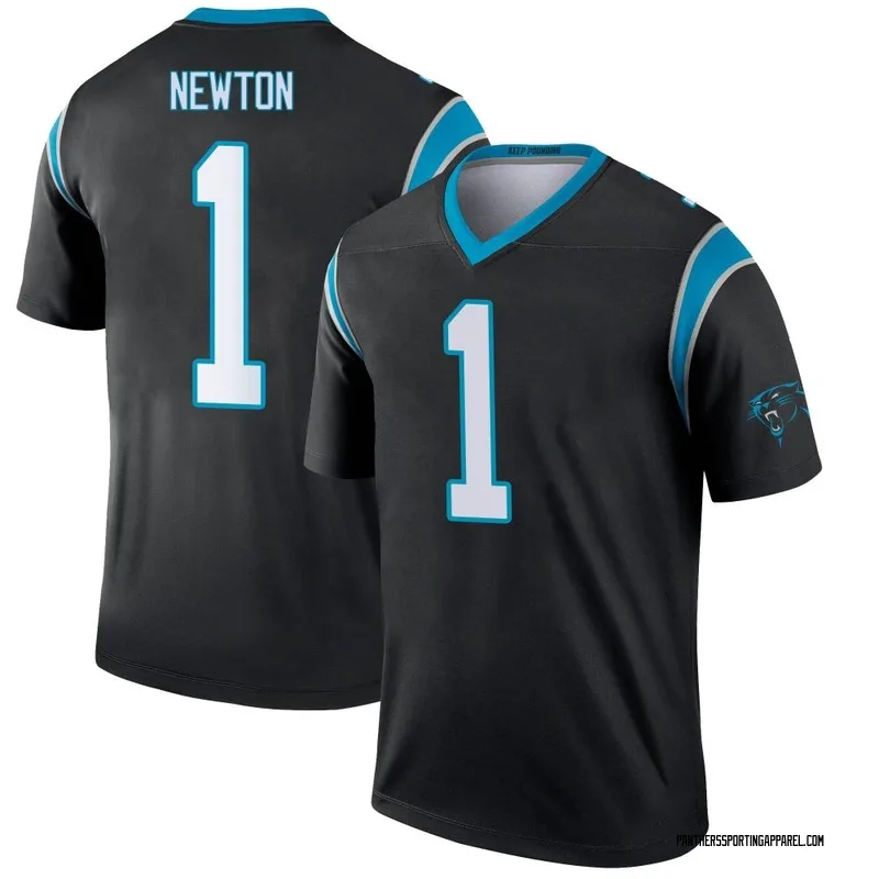 Youth Nike Carolina Panthers Cam Newton Black Jersey - Legend
