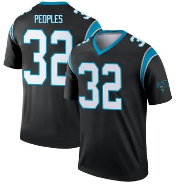 Youth Nike Carolina Panthers Camerun Peoples Black Jersey - Legend