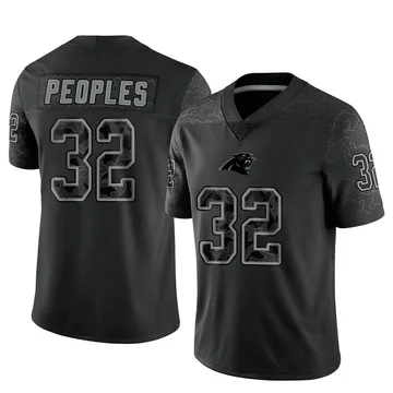 Youth Nike Carolina Panthers Camerun Peoples Black Reflective Jersey - Limited