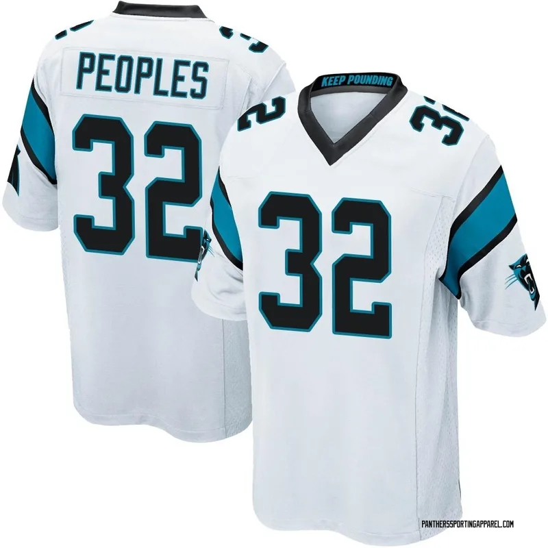 Youth Nike Carolina Panthers Camerun Peoples White Jersey - Game