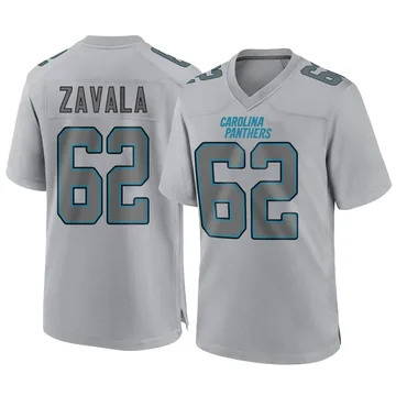 Youth Nike Carolina Panthers Chandler Zavala Gray Atmosphere Fashion Jersey - Game