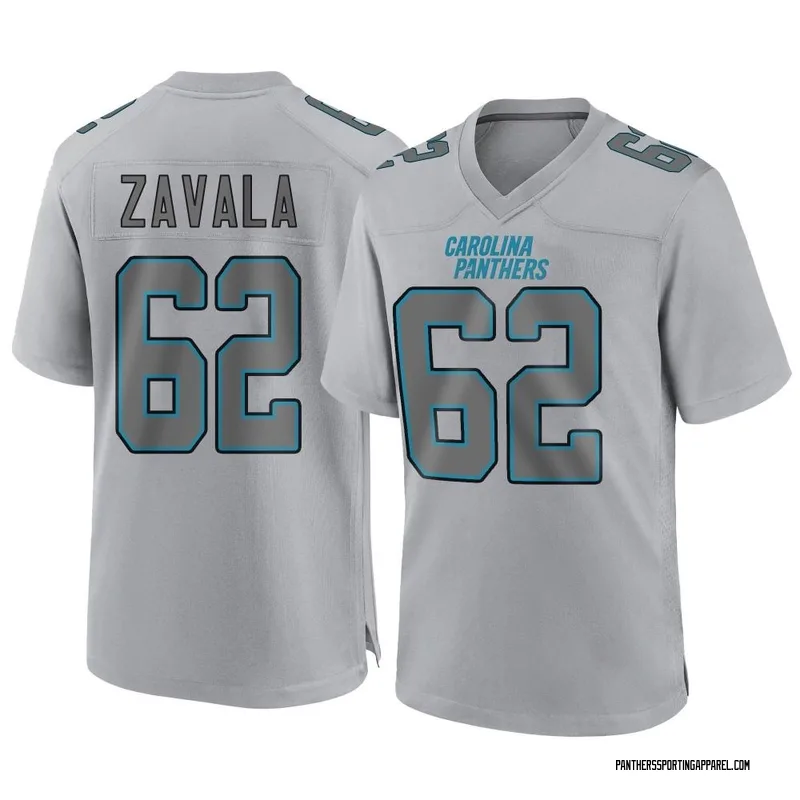 Youth Nike Carolina Panthers Chandler Zavala Gray Atmosphere Fashion Jersey - Game
