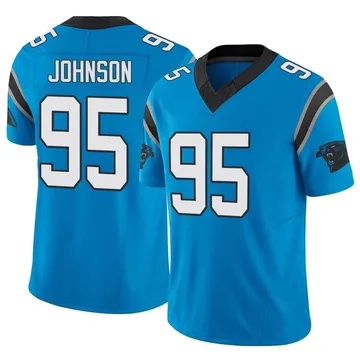 Youth Nike Carolina Panthers Charles Johnson Blue Vapor F.U.S.E. Jersey - Limited