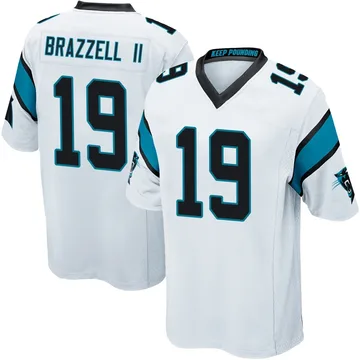 Youth Nike Carolina Panthers Chris Brazzell II White Jersey - Game