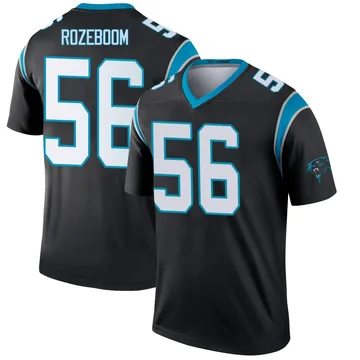 Youth Nike Carolina Panthers Christian Rozeboom Black Jersey - Legend