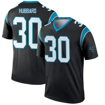 Youth Nike Carolina Panthers Chuba Hubbard Black Jersey - Legend