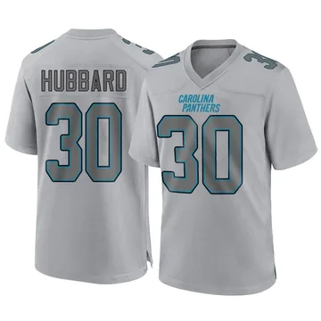 Youth Nike Carolina Panthers Chuba Hubbard Gray Atmosphere Fashion Jersey - Game