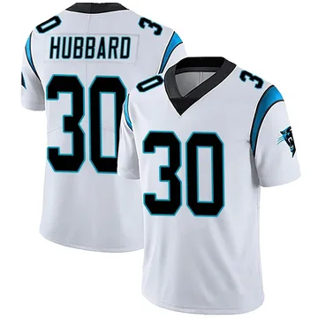 Youth Nike Carolina Panthers Chuba Hubbard White Vapor Untouchable Jersey - Limited