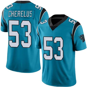 Youth Nike Carolina Panthers Claudin Cherelus Blue Alternate Vapor Untouchable Jersey - Limited