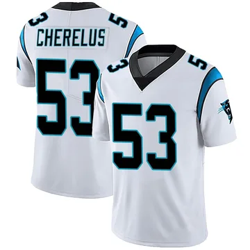 Youth Nike Carolina Panthers Claudin Cherelus White Vapor Untouchable Jersey - Limited