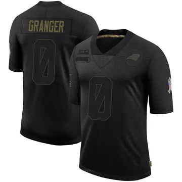 Youth Nike Carolina Panthers Colin Granger Black 2020 Salute To Service Jersey - Limited