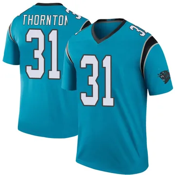 Youth Nike Carolina Panthers Corey Thornton Blue Color Rush Jersey - Legend