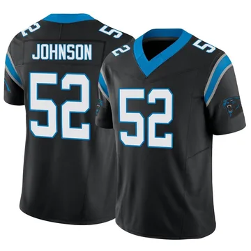 Youth Nike Carolina Panthers DJ Johnson Black Vapor F.U.S.E. Jersey - Limited
