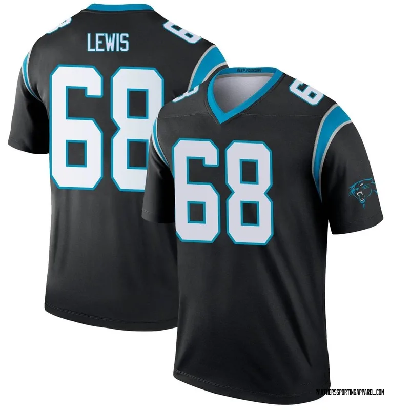 Youth Nike Carolina Panthers Damien Lewis Black Jersey - Legend