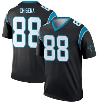 Youth Nike Carolina Panthers Dan Chisena Black Jersey - Legend