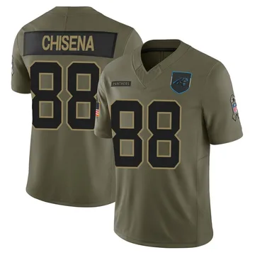 Youth Nike Carolina Panthers Dan Chisena Olive 2025 Salute to Service Jersey - Limited