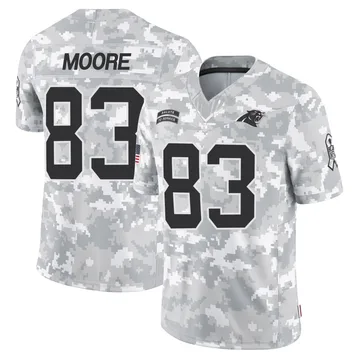 Youth Nike Carolina Panthers David Moore Arctic Camo 2024 Salute to Service Jersey - Limited