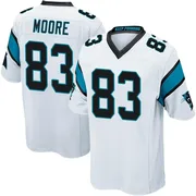 Youth Nike Carolina Panthers David Moore White Jersey - Game