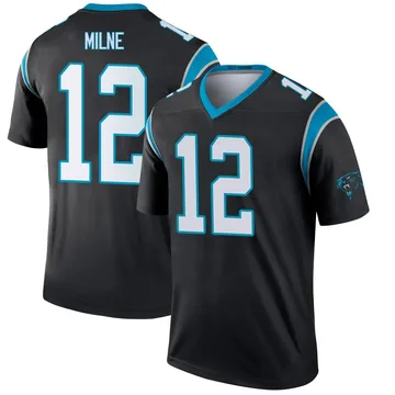 Youth Nike Carolina Panthers Dax Milne Black Jersey - Legend