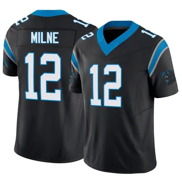 Youth Nike Carolina Panthers Dax Milne Black Vapor F.U.S.E. Jersey - Limited