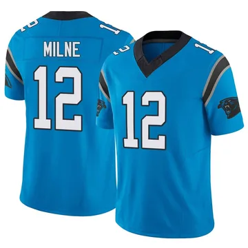 Youth Nike Carolina Panthers Dax Milne Blue Vapor F.U.S.E. Jersey - Limited
