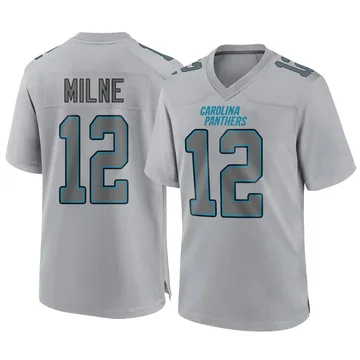 Youth Nike Carolina Panthers Dax Milne Gray Atmosphere Fashion Jersey - Game
