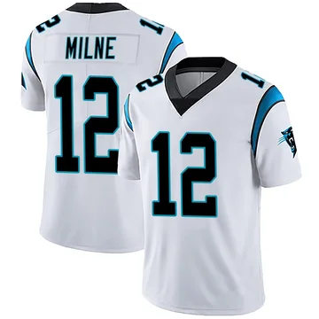 Youth Nike Carolina Panthers Dax Milne White Vapor Untouchable Jersey - Limited