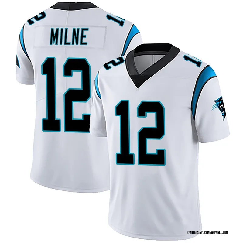 Youth Nike Carolina Panthers Dax Milne White Vapor Untouchable Jersey - Limited