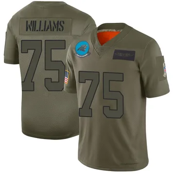 Youth Nike Carolina Panthers DeShawn Williams Camo 2019 Salute to Service Jersey - Limited
