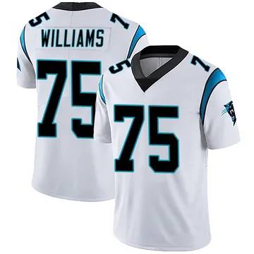Youth Nike Carolina Panthers DeShawn Williams White Vapor Untouchable Jersey - Limited
