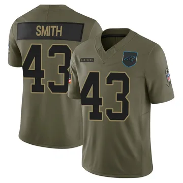Youth Nike Carolina Panthers DeVonta Smith Olive 2025 Salute to Service Jersey - Limited