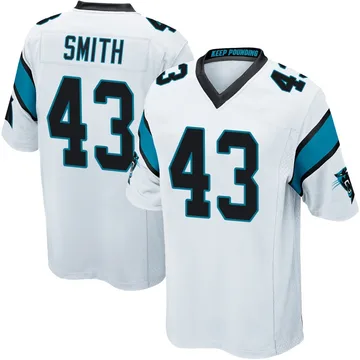 Youth Nike Carolina Panthers DeVonta Smith White Jersey - Game