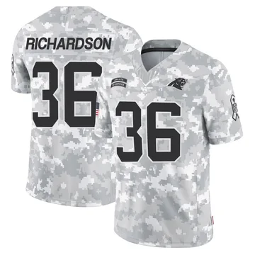 Youth Nike Carolina Panthers Demani Richardson Arctic Camo 2024 Salute to Service Jersey - Limited