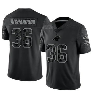 Youth Nike Carolina Panthers Demani Richardson Black Reflective Jersey - Limited