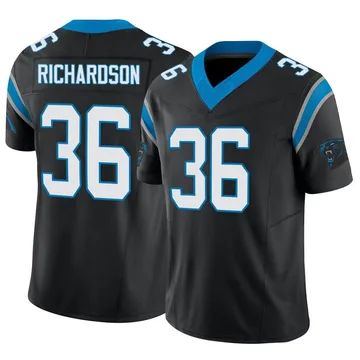 Youth Nike Carolina Panthers Demani Richardson Black Vapor F.U.S.E. Jersey - Limited