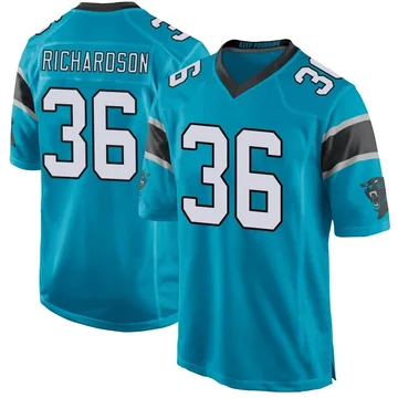 Youth Nike Carolina Panthers Demani Richardson Blue Alternate Jersey - Game