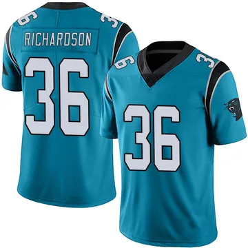 Youth Nike Carolina Panthers Demani Richardson Blue Alternate Vapor Untouchable Jersey - Limited